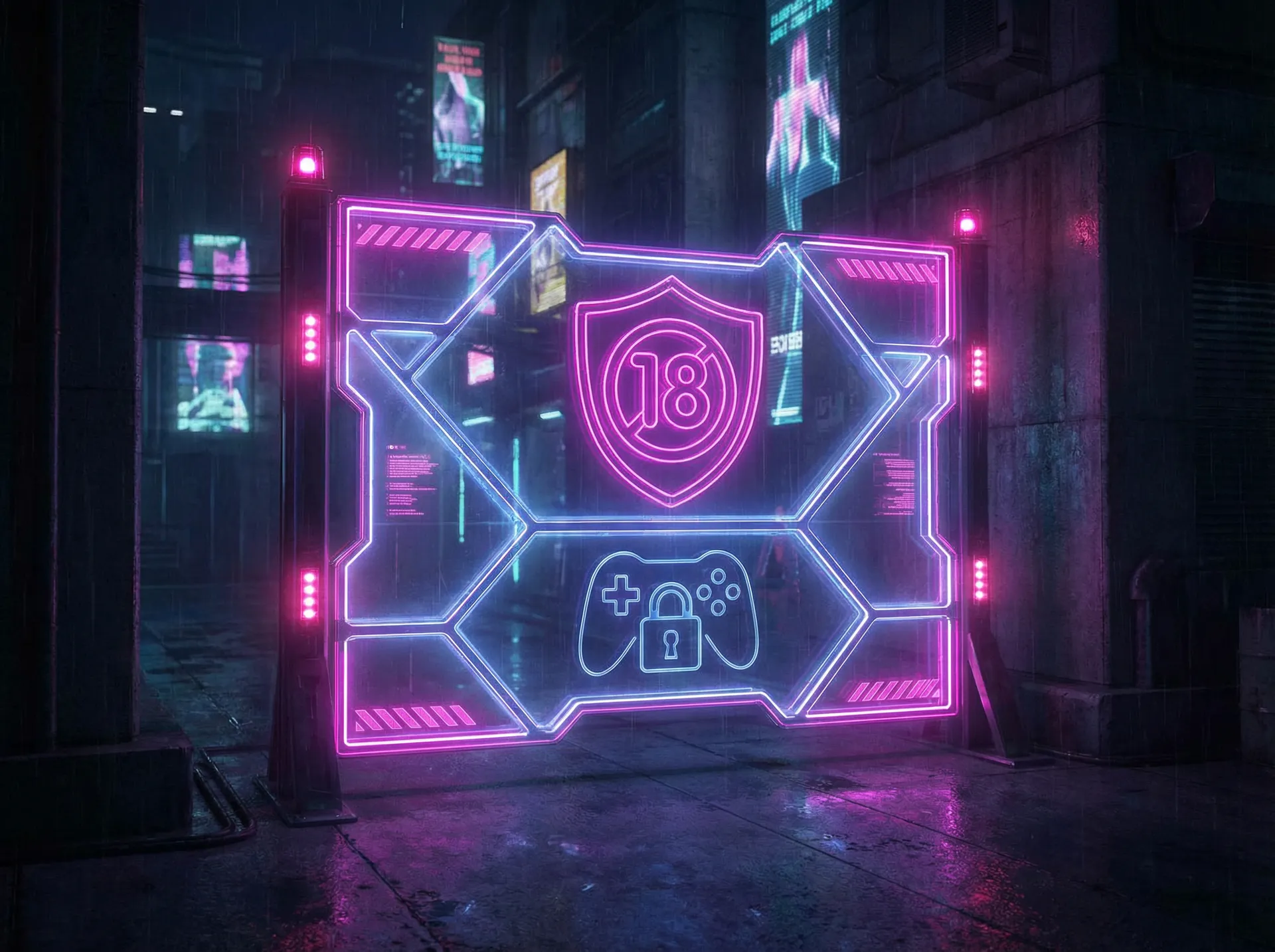 赌博游戏 18+未成年人禁止访问警告标识